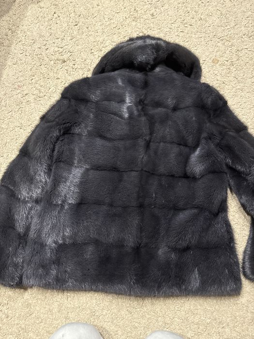 Шуба норковая серая, трансформер