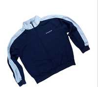 Le coq sportif granatowo szara bluza na suwak vintage L