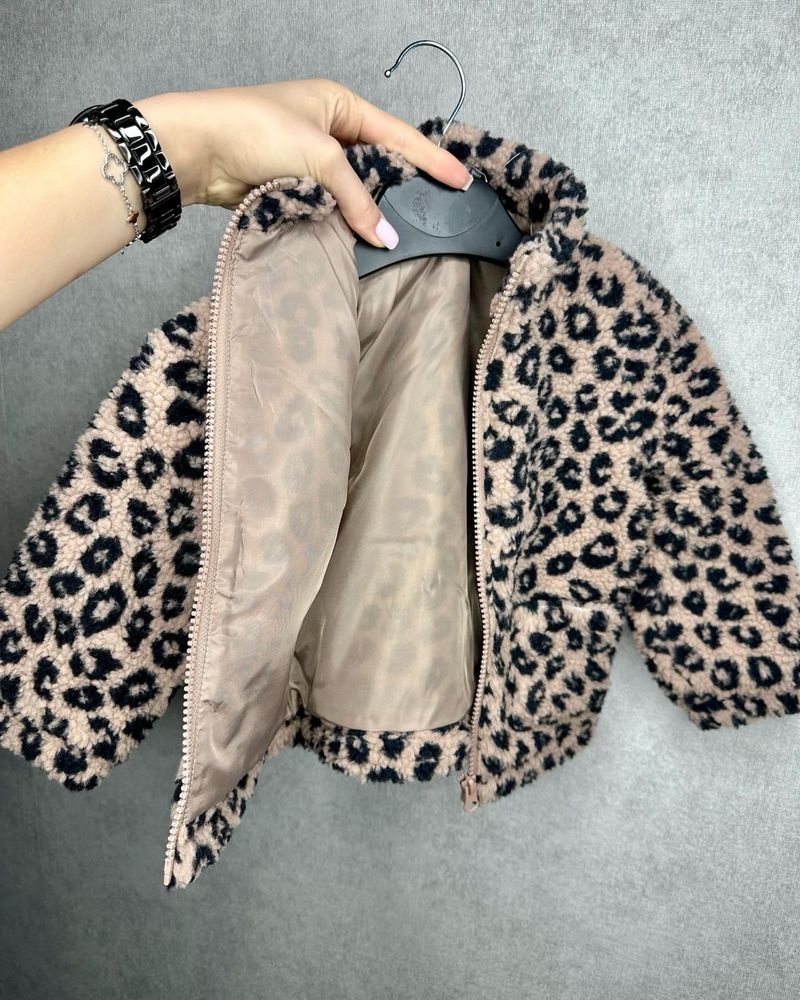 Курточка леопардова шубка 98 см