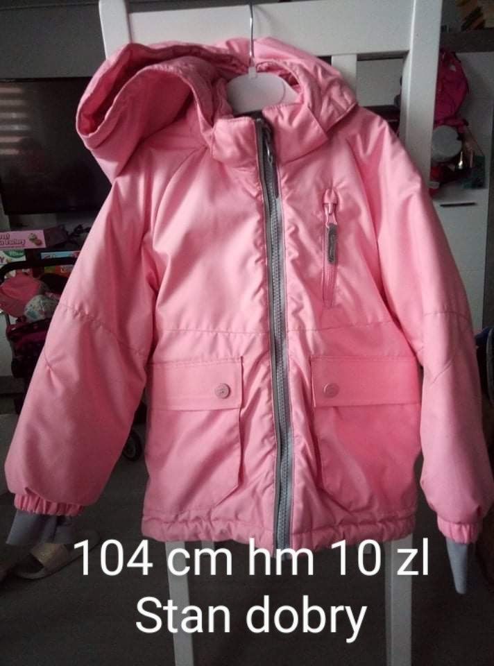 Różowa kurtka hm 104 cm