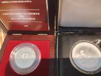 2 moedas prata, 30 euros Compostela+500 escudos  prata proof