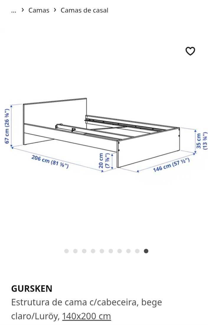Cama de casal IKEA