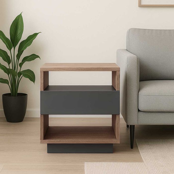 Тумба приліжкова Auro CUBE компактна 50х38х51см