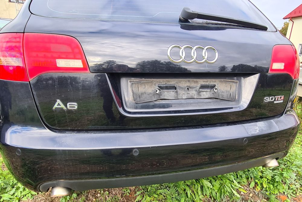ZDERZAK TYLNY czarny tył AUDI A6 C6 2.7tdi 3.0tdi 2008r Kombi LZ9Y