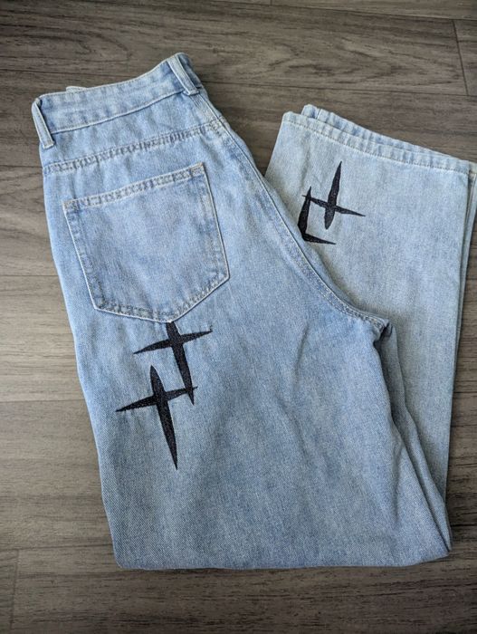 Джинсы Y2k с крестами