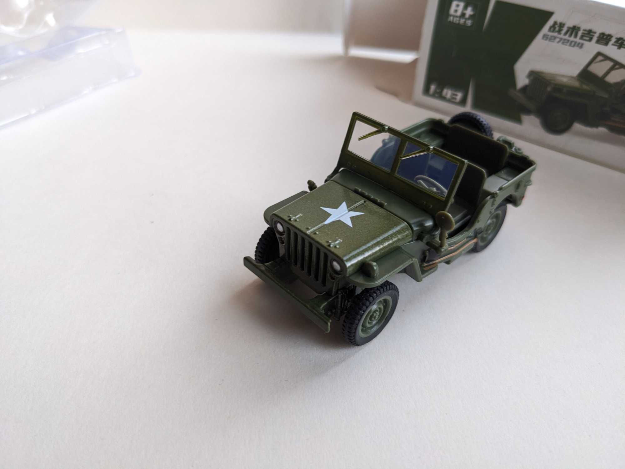 Kolekcjonerski model Jeep Willys MB 1/43 Samochody Wojskowe z II Wojny