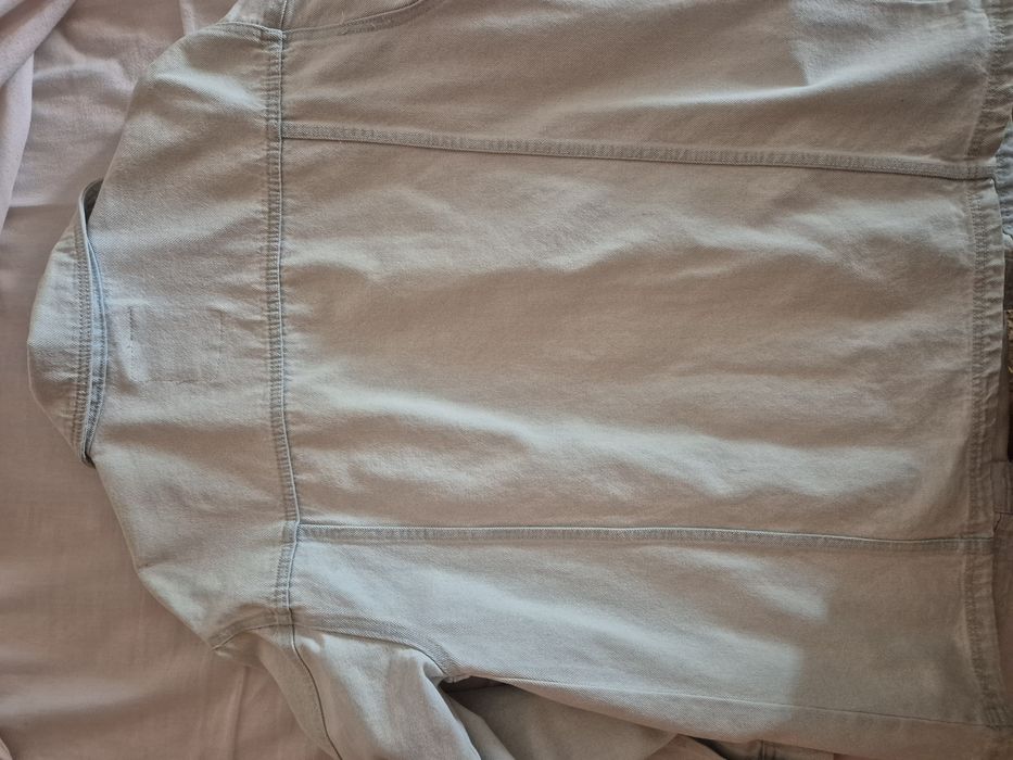 Casaco de ganga clara