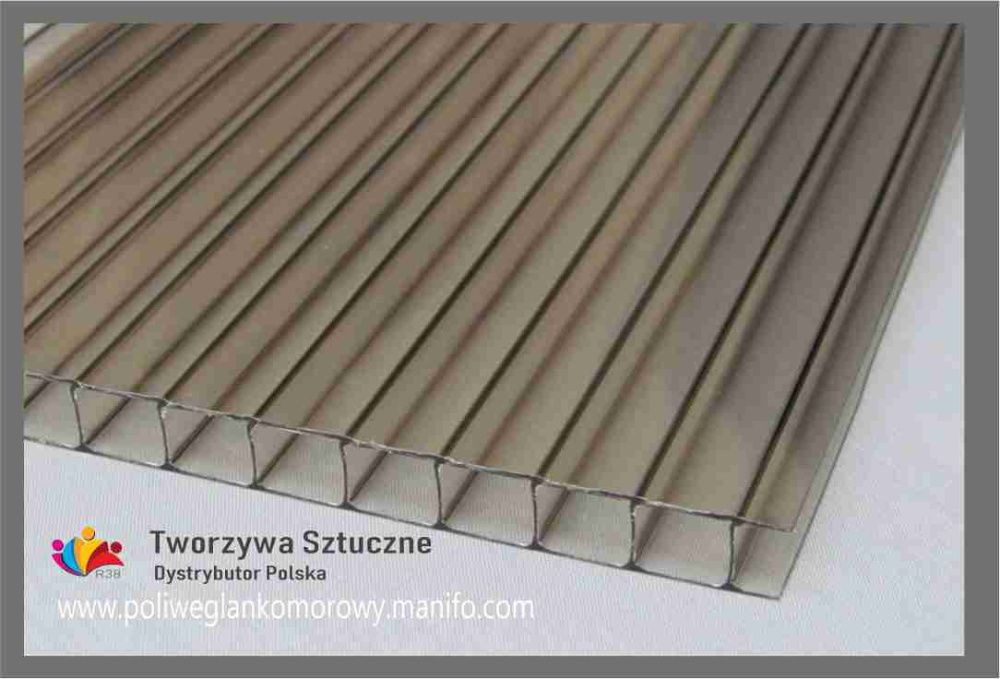 Poliwęglan komorowy 2100x4000 10, 16mm dach taras pergola zadaszenie