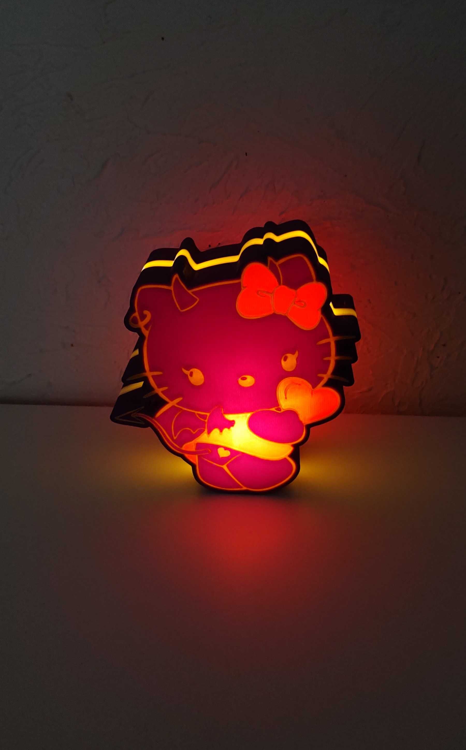Hello Kitty - Devil - Lampka LED 3D