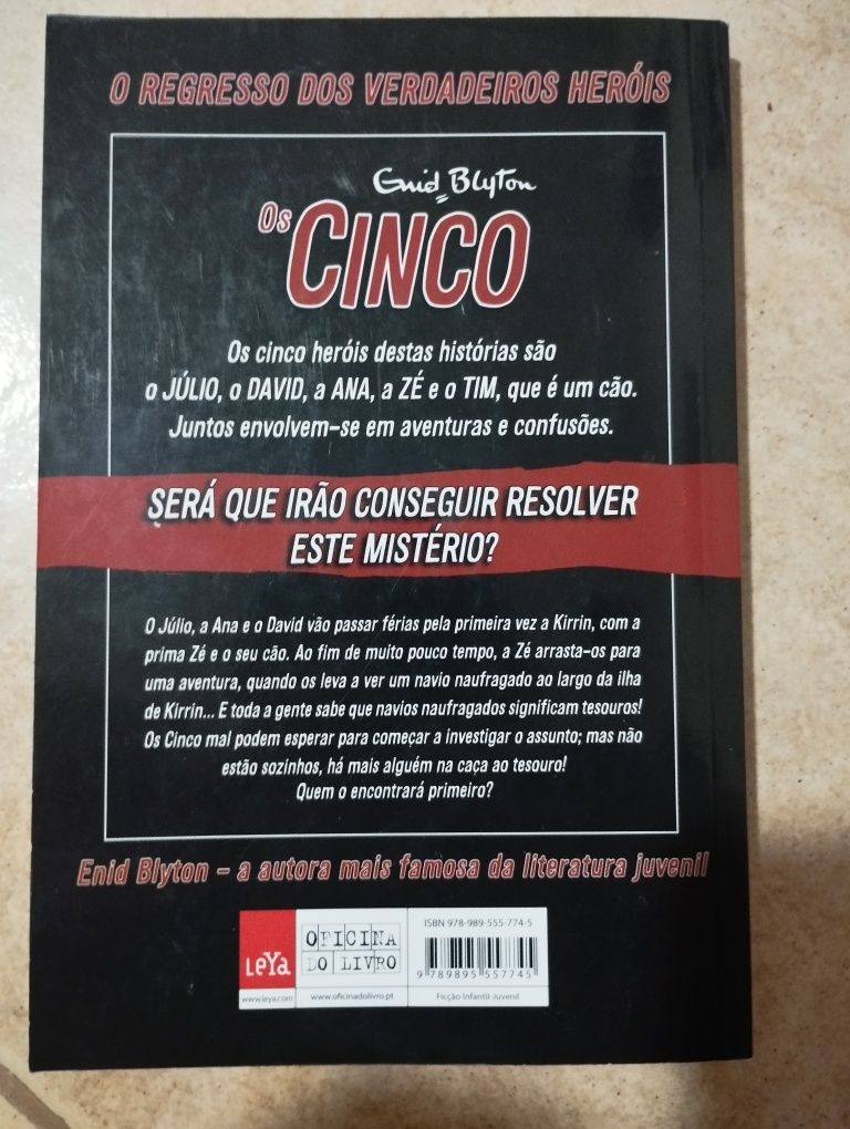 Livro "os cinco" - Novo