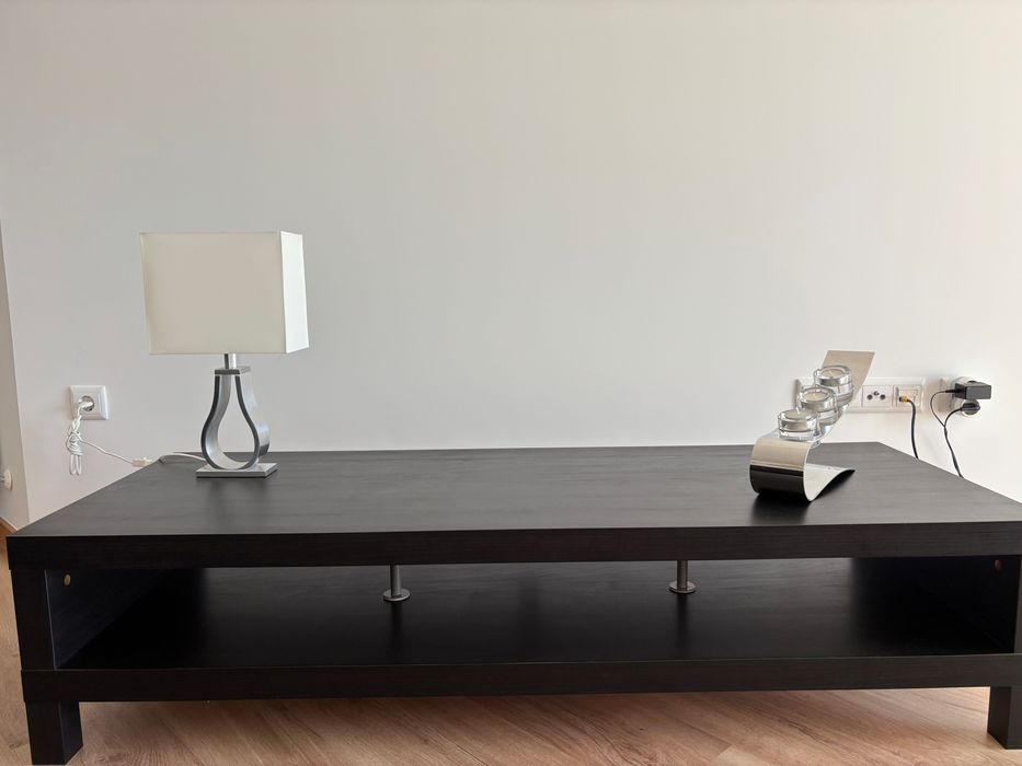 Rack IKEA Large Black / Brown Wood TV Stand