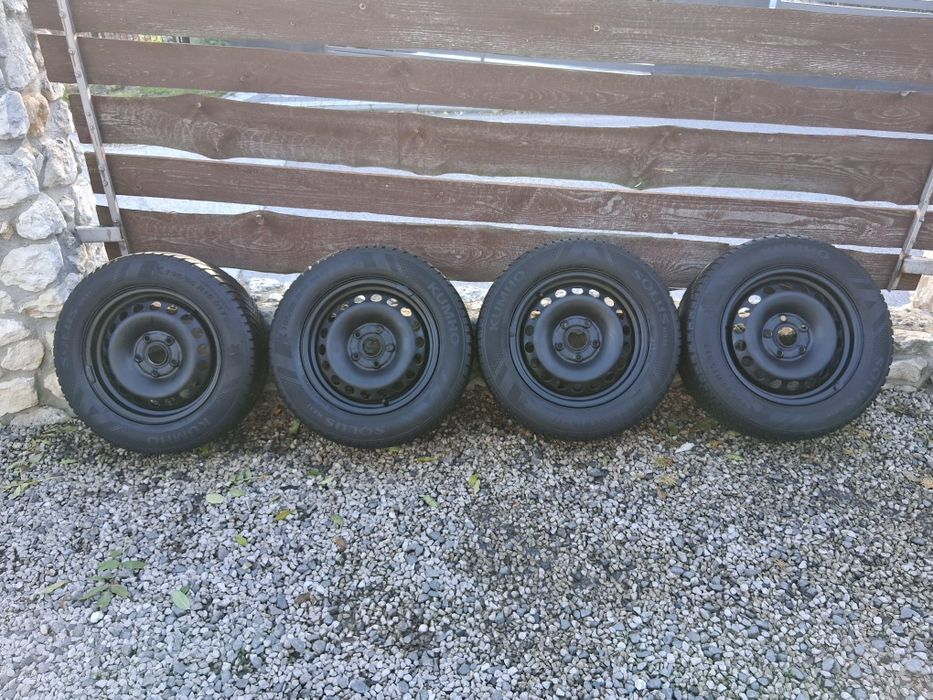 4 x felgi 5x112 VW, opony195/65/15 zima