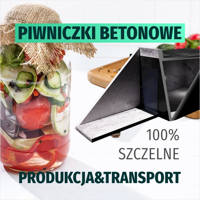 Kanał samochodowy betonowy gotowy piwniczka piwnica ogrodowa ziemianka
