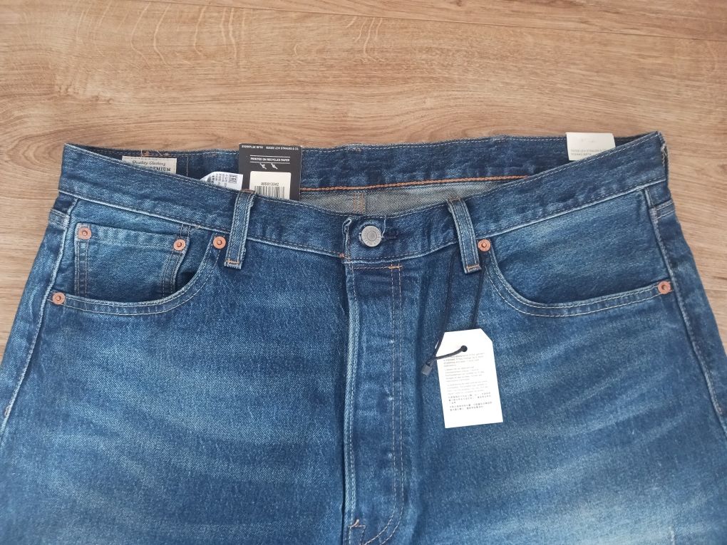 Nowe spodnie Levis Levi's 501 rozmiar 38x32 38/32 Premium Quality