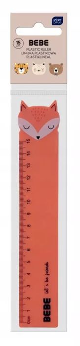 Linijka plastikowa 15 cm BEBE Friends Interdruk. Interdruk