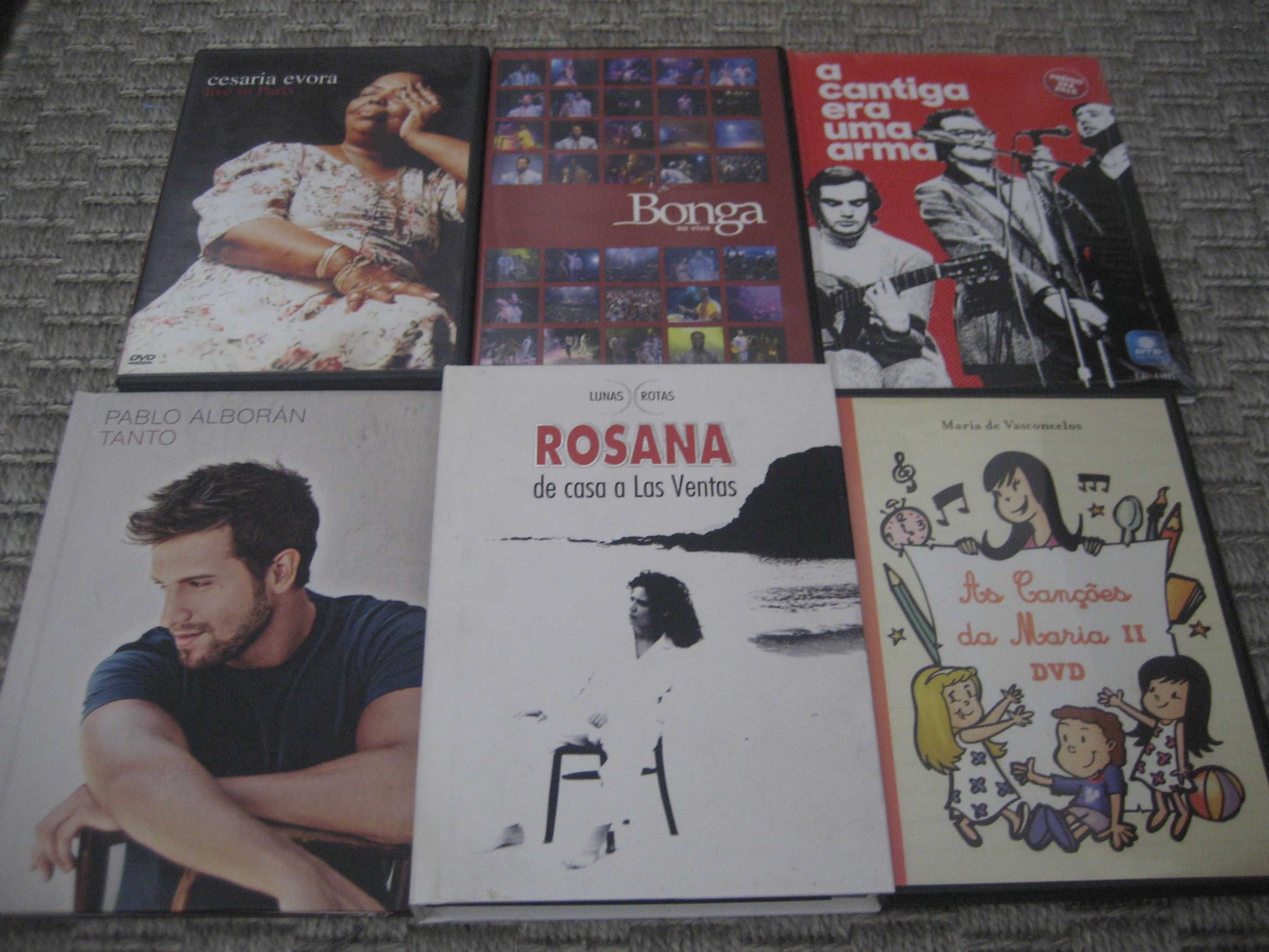 82 DVDs Musicais - concertos, videoclips, Portugal, Brasil, etc