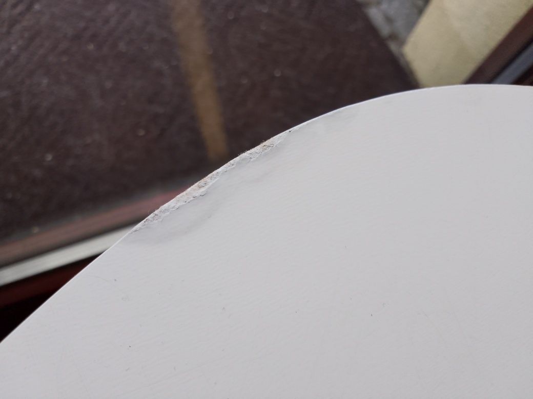 Stolik Jysk TAPS 55x55 biały/bambus