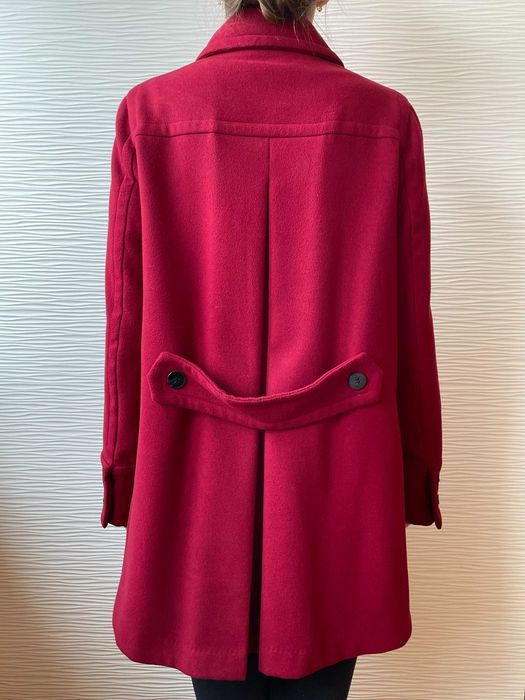 ZARA - czerwony płaszcz damski rozm. M