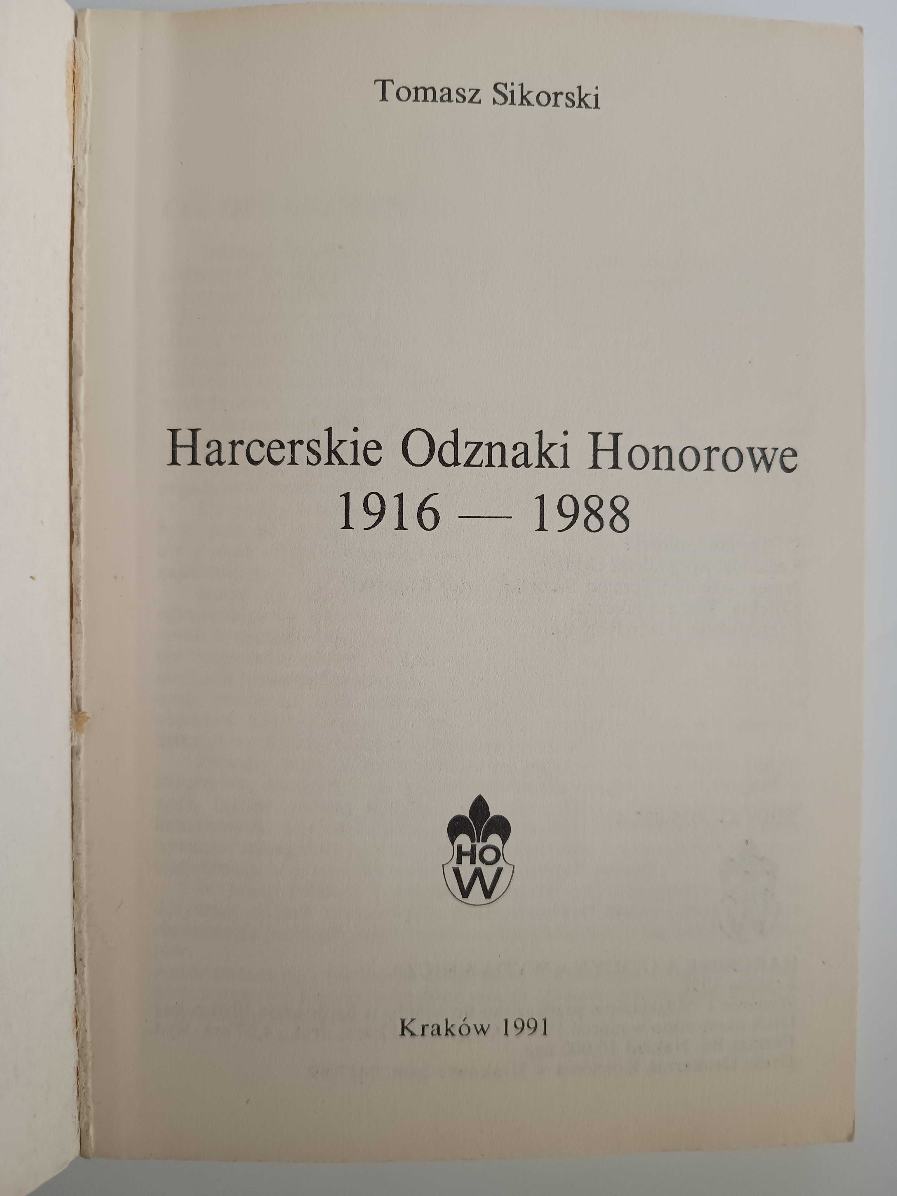 Harcerskie odznaki honorowe- Tomasz Sikorski