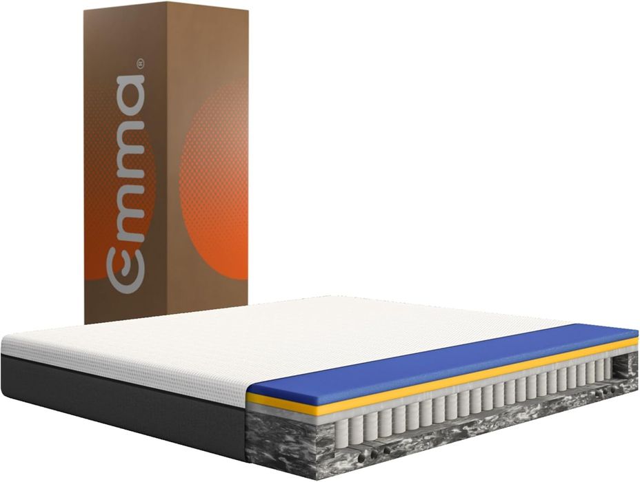 Materac Gamma Emma Hybrid 200x200 25cm  kieszonkowy