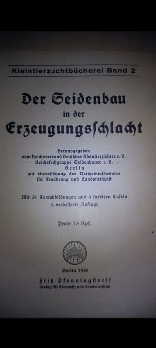 Bitwa o produkcję Jedwabiu 1940r wydana w III Rzeszy