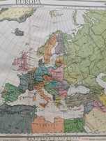 Atlas z 1925 roku Stary niemiecki atlas z 1925 roku