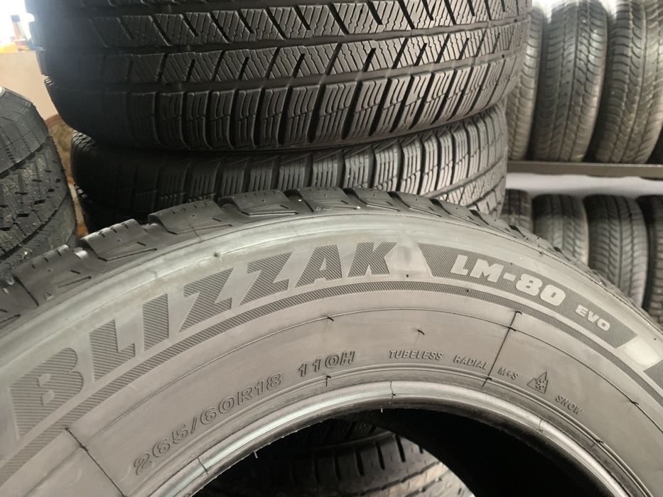 Комплект зимніх шин 265/60/18 110Н Bridgestone BLIZZAK LM-80 evo