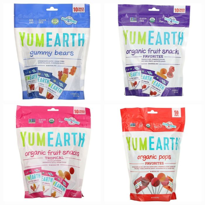 Yumearth желейки, жевателтные конфетки, мармелад, леденцы iherb