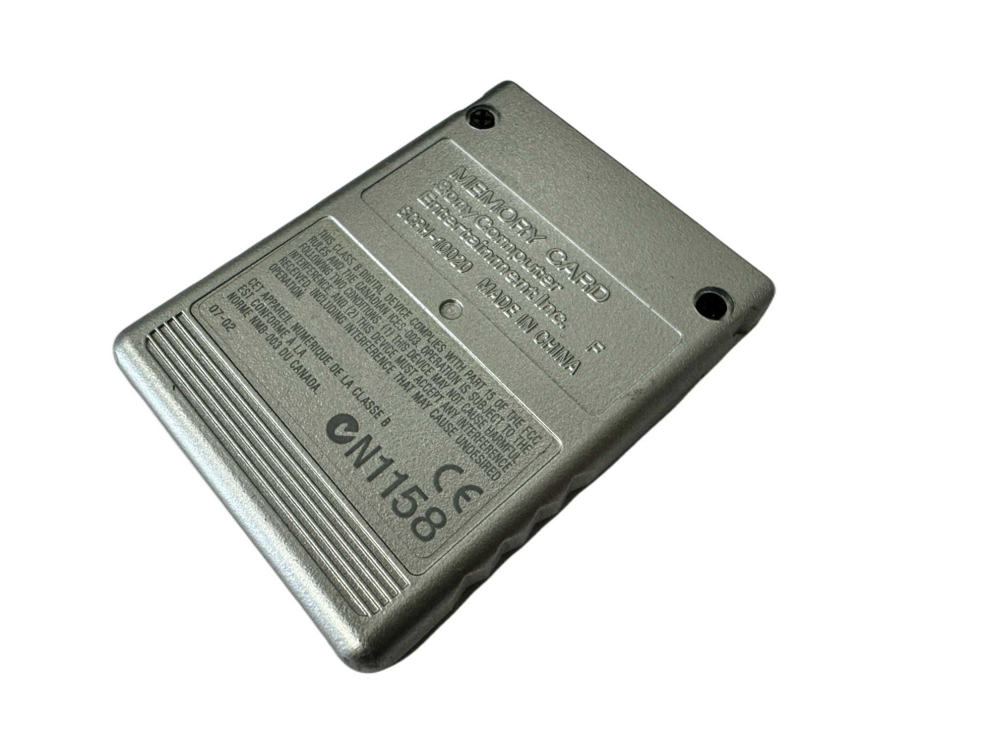 Karta pamięci Memory Card PS2 8 mb srebrna ORYGINAŁ SUPER STAN