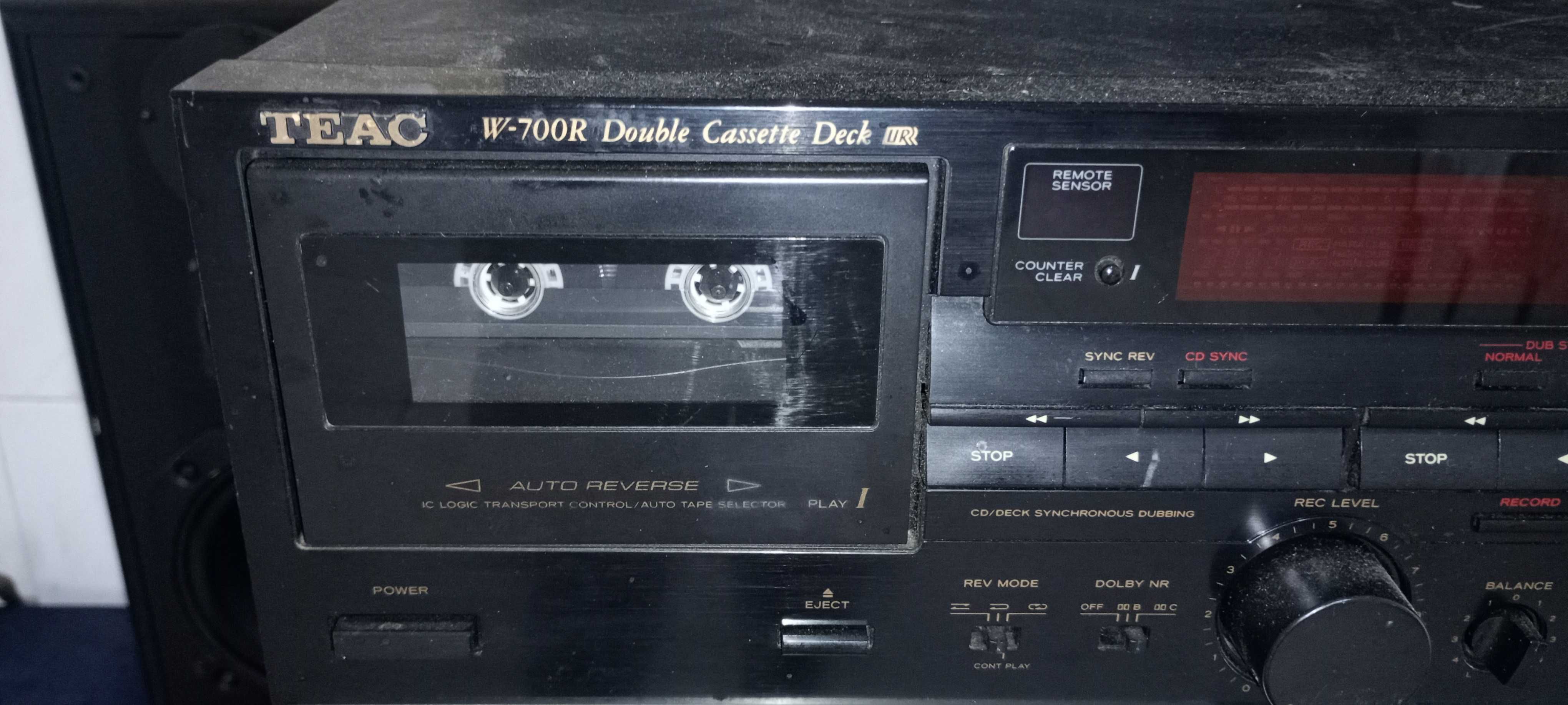 Toca-Fitas Cassette Deck TEAC W-700R, super desconto