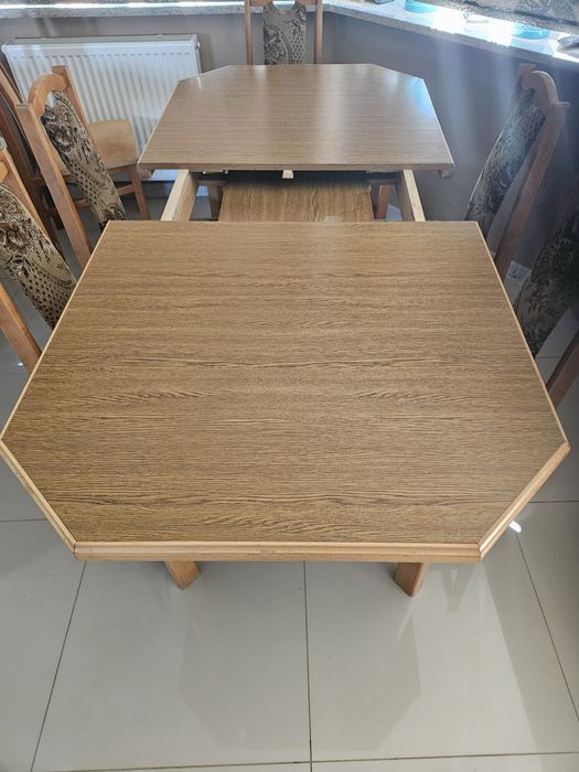 Stół jadalny i krzesła styl VINTAGE przełom PRL a  XXIw