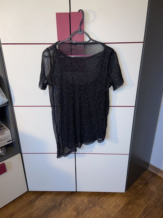 Brokatowa bluzka Mohito S viral święta sylwester