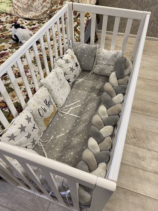 Дитяча кроватка Верес+комод з пеленальним столиком