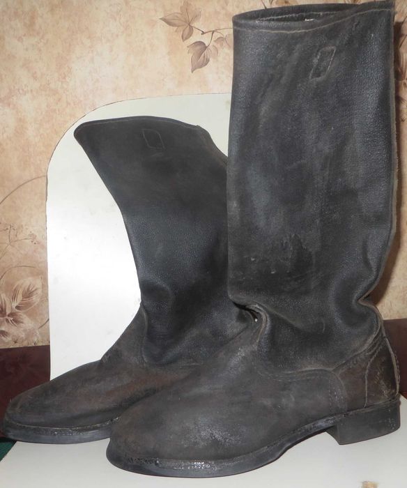 Сапоги военные юфтевые кирзовые Размер 41 Стелька 26.2 см Киев 1992 г