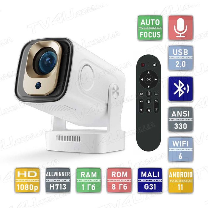 Cмарт проектор з автофокусом Magcubic HY260 Pro 1080P Android