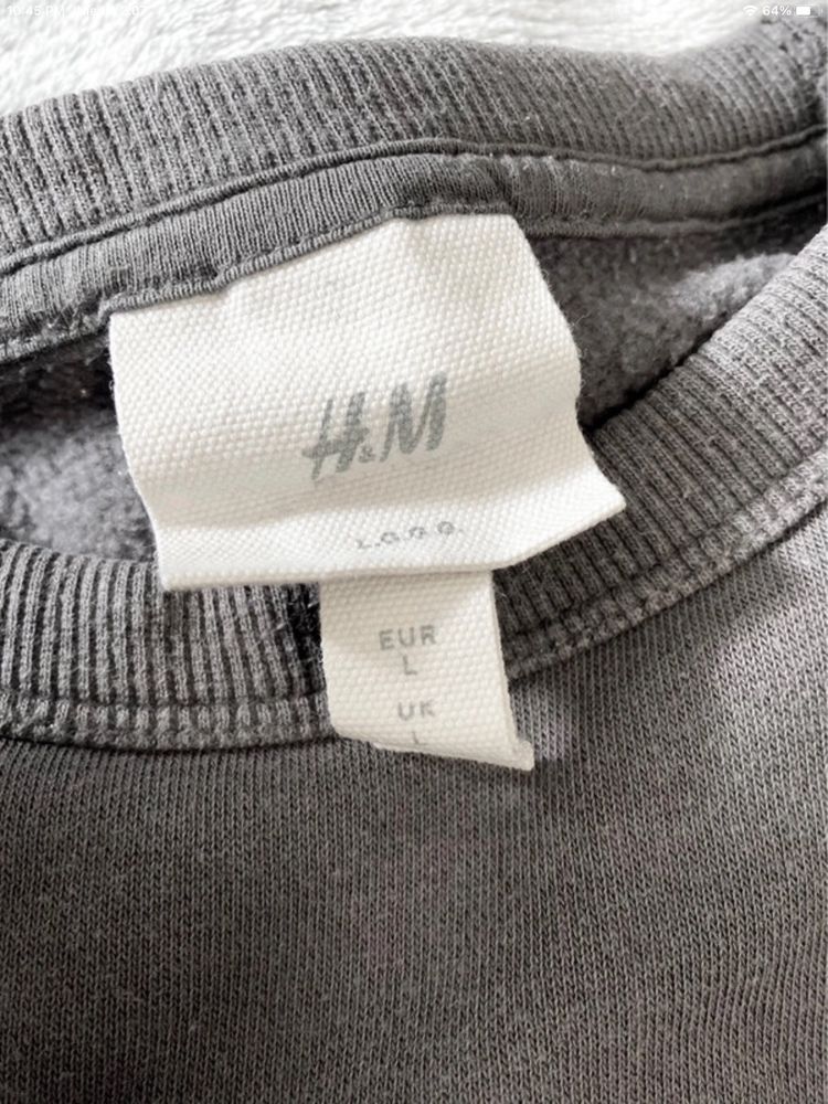 Bluza, szara bluza, H&M, 40/L