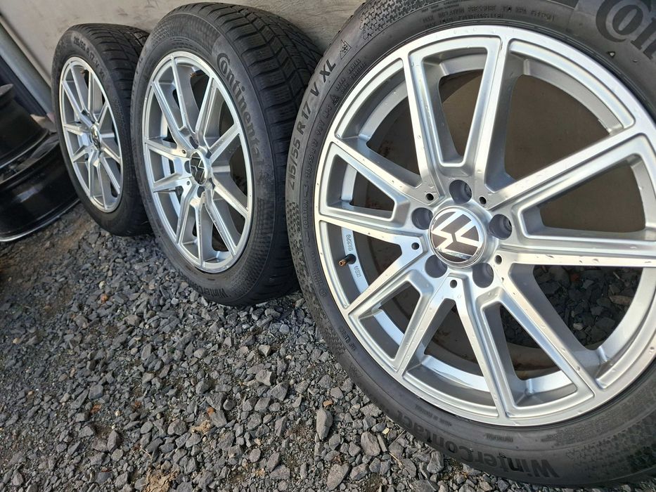 [K53] KOŁA ZIMOWE,ALUFELGI 17'' 5x112 VW Passat B8,T-Roc,Karoq,Skoda.