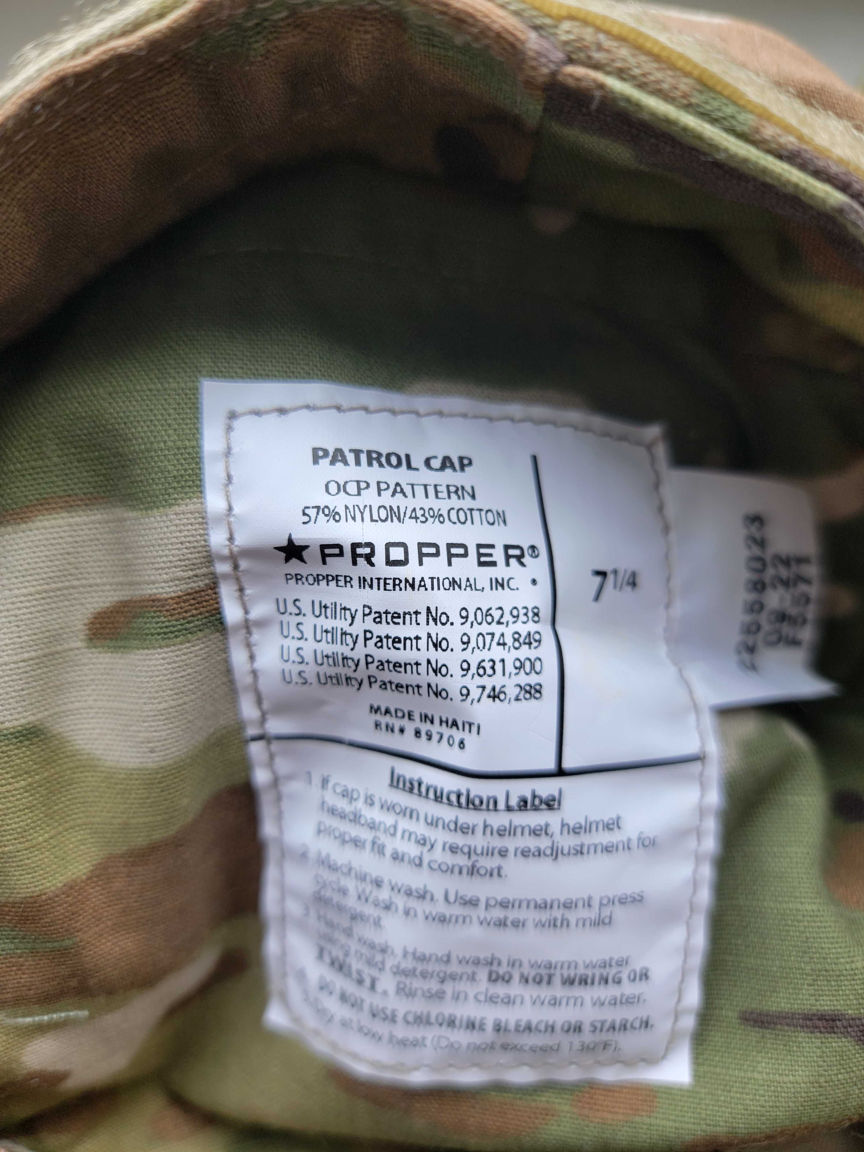 Кепка US Military OCP Multicam Patrol Cap Propper