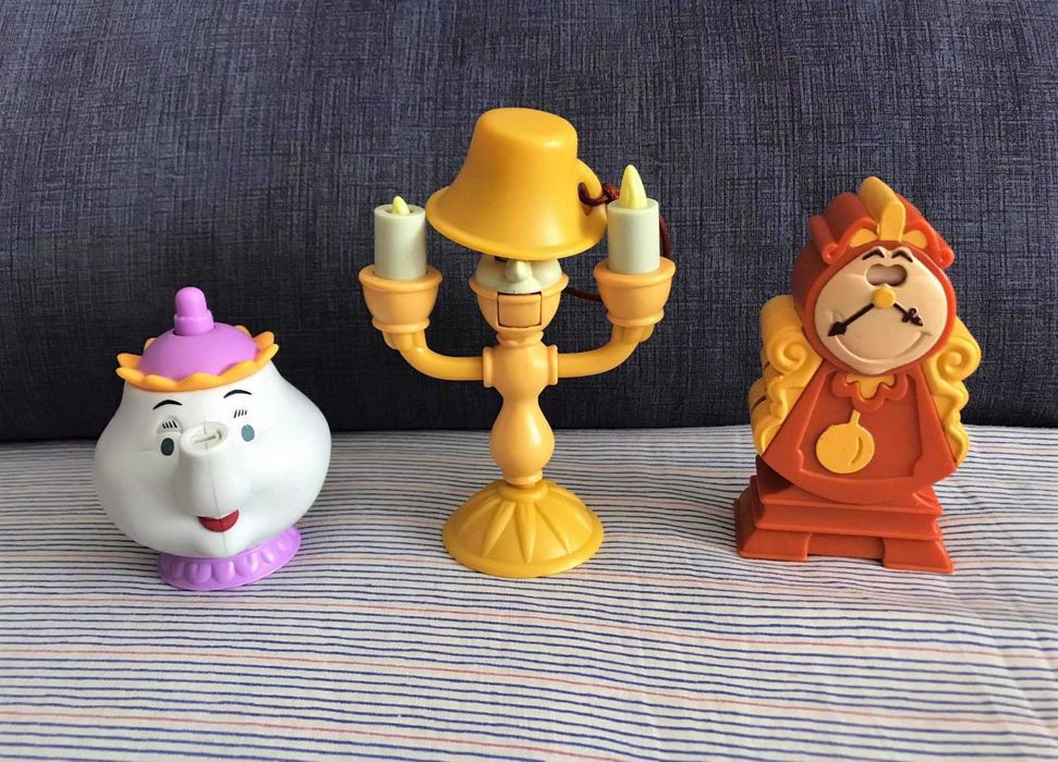 Disney bela e o monstro princesas mcdonalds banda desenhada coleçao