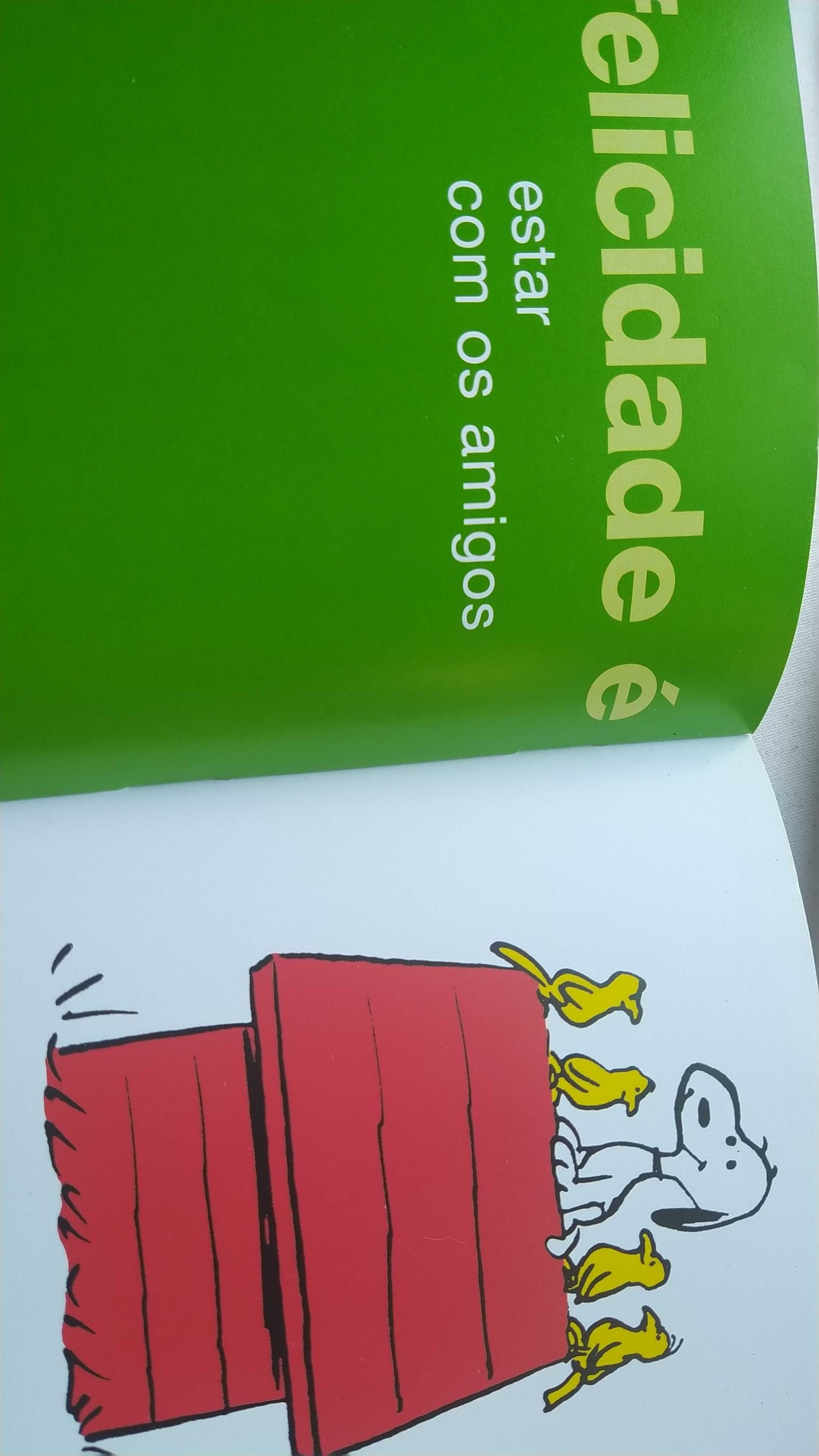 Livro Snoopy "Felicidade"