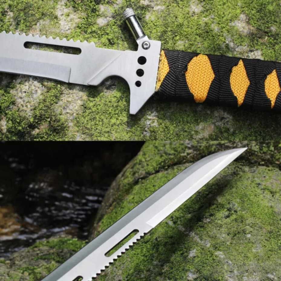 Nóż taktyczny FOXTER 48 cm | maczeta bagnet z latarką (N3448)
