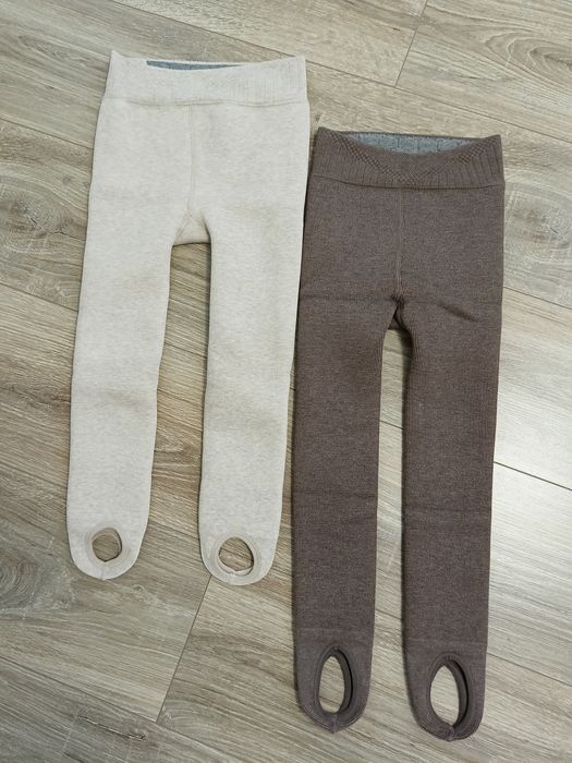 Нові лосіни теплі, на товстому флісі, зі штрибками, розмір 104-110