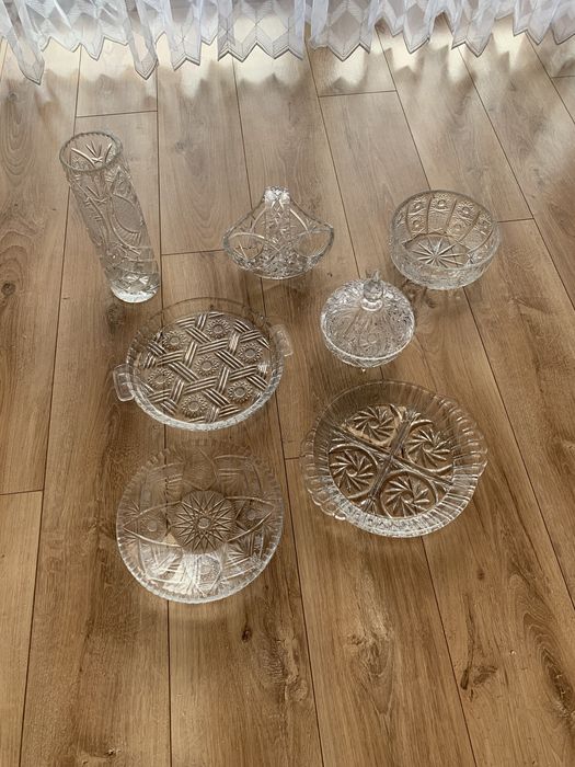 Zestaw kryształów z PRL-u 7 elementów