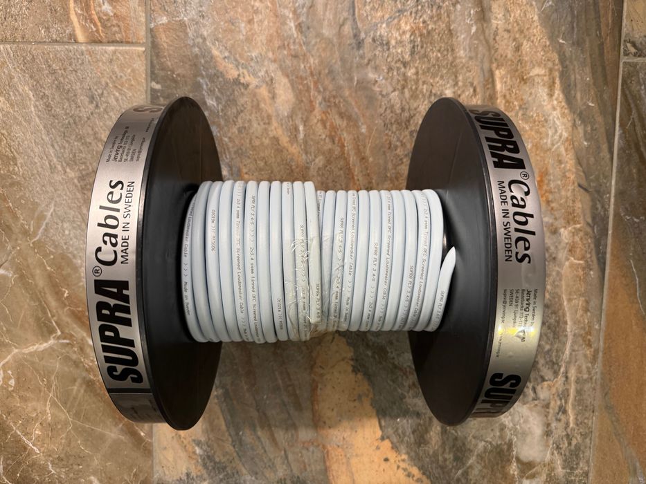 Kabel głośnikowy Supra Ply 3,4S ekranowany 11 metrów oryginał szpula