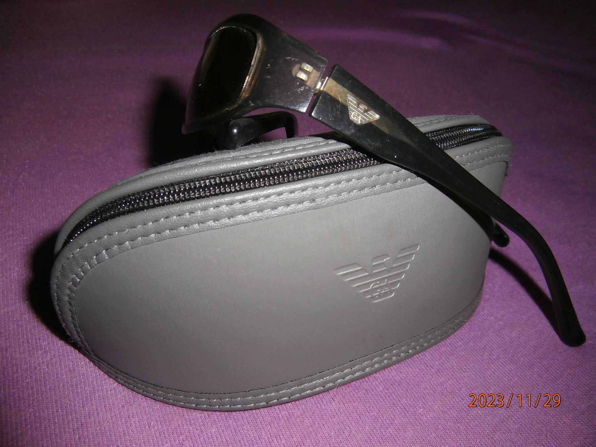 ARMANI Okulary przeciw słoneczne Giorgio Armani + etui - używane