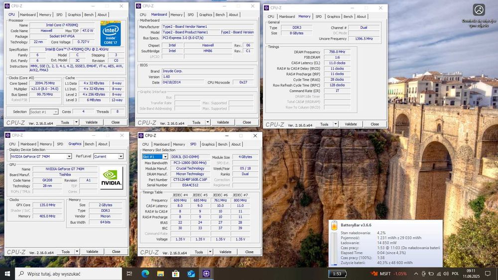 TOSHIBA Satellite  Pro L70-A/ 17,3" /i7 /SSD 275 GB/ 8GB RAM/ GT 740M