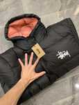 Kurtka puchowa Stussy w kolorze szaro-czarnym S