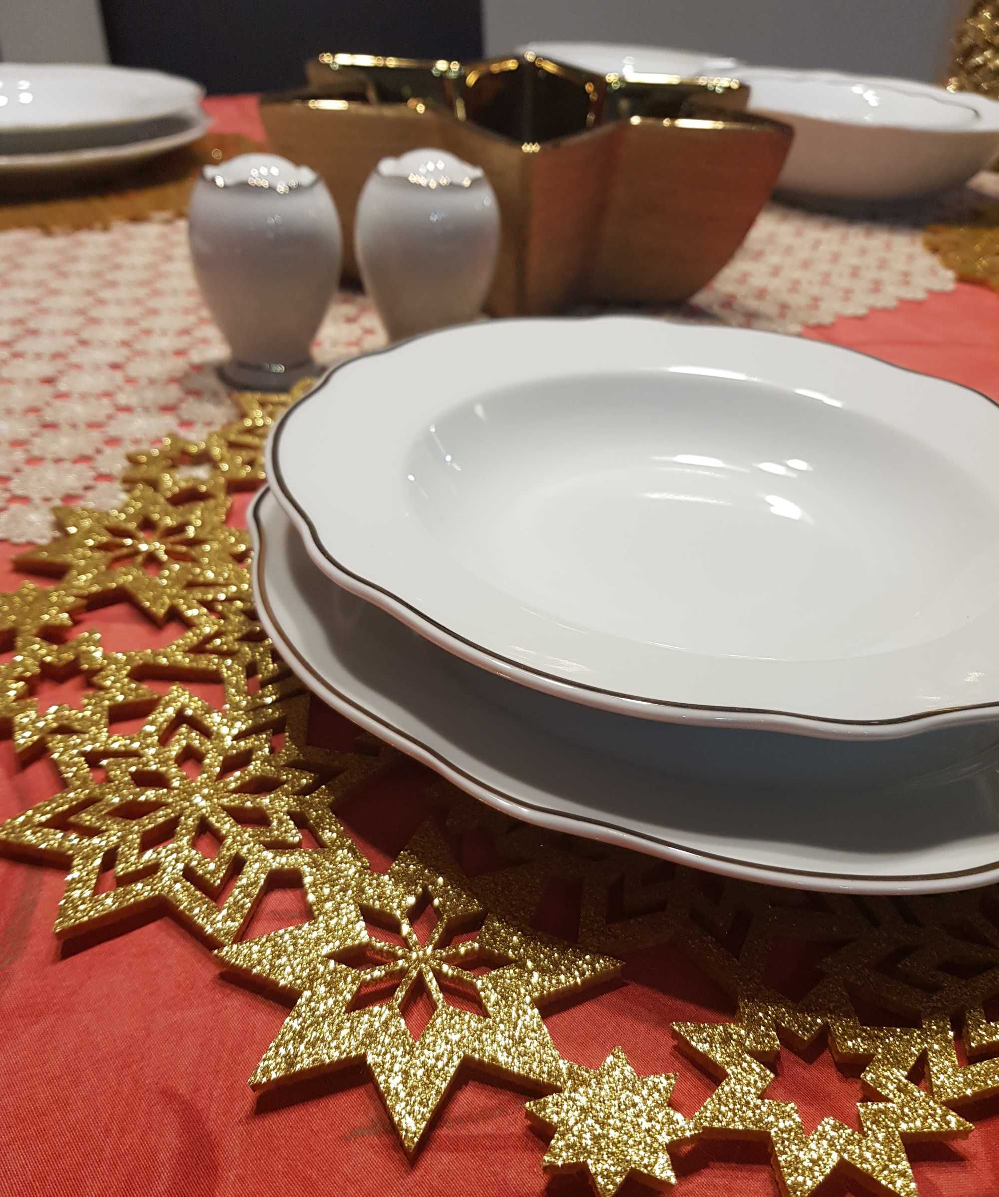 Collezione Vittorio Conforto
Zestaw obiadowy porcelanowy 
ZŁOT OBRZEŻE