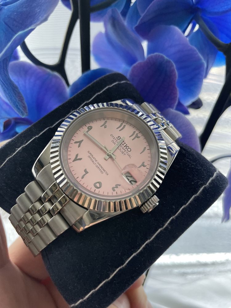 Damski Zegarek Seiko Oyster Perpetual 4R35B Pink Edition/Automat!