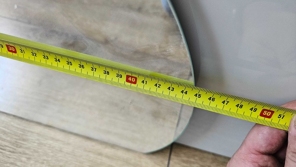 Lustro zaokrąglone/półokrągłe 45cm